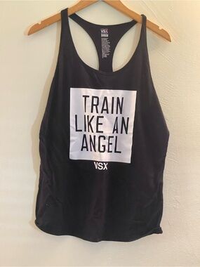VSX Black 'Train Like An Angel' Racerback Tank